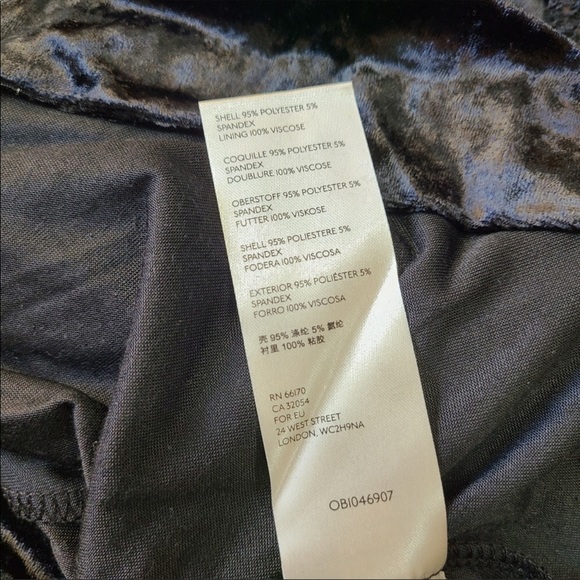 Free People Black Velvet Kat Mini Dress - Picture 7 of 8